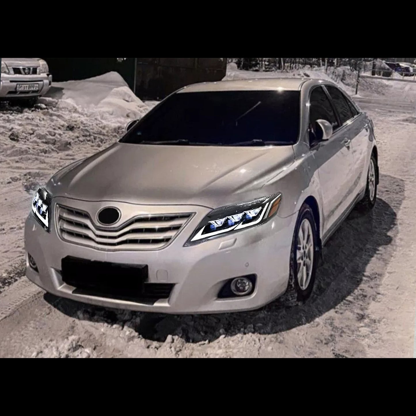 HCMOTION LED Headlight Assembly for 2010-2011 Toyota Camry XV40 | Sequential Signal & Startup Animation
