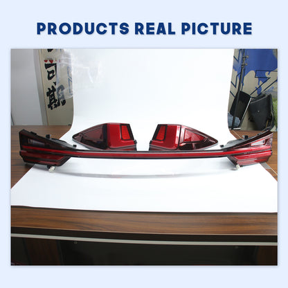 HCMOTION LED Taillights for 2016-2022 Lexus RX 350 L RX 450h F | Sequential Turn Signal & Startup Animation Red