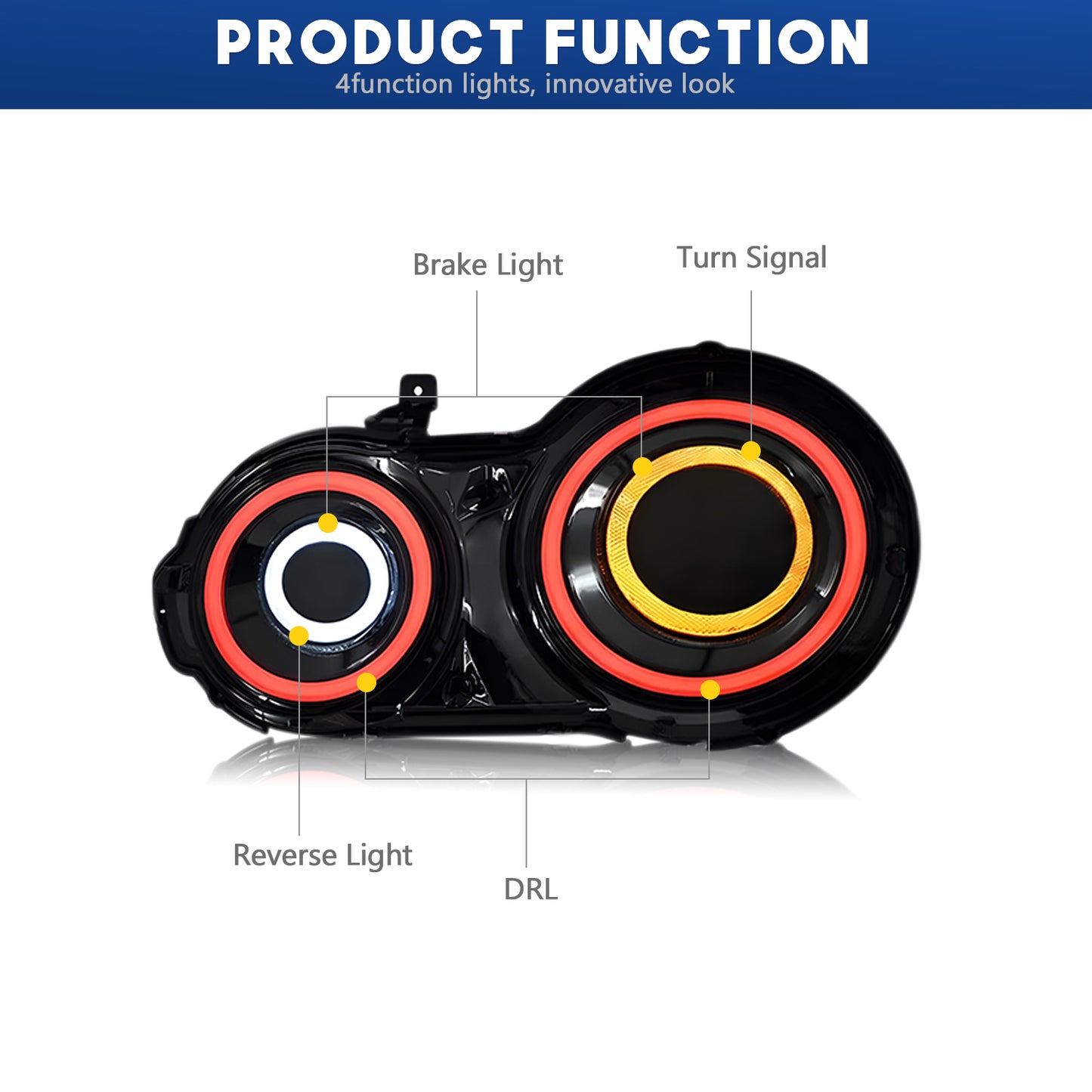 HCMOTION LED Tail Lights for 2007-2017 Nissan GTR GT-R R35 | Startup Animation & Sequential Signal