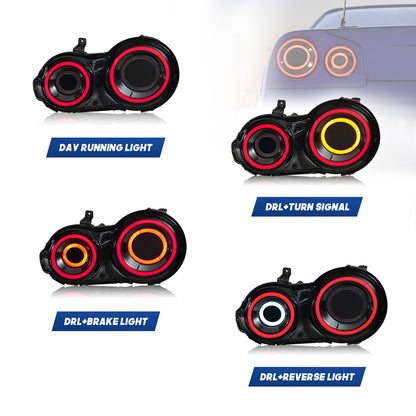 HCMOTION LED Tail Lights for 2007-2017 Nissan GTR GT-R R35 | Startup Animation & Sequential Signal