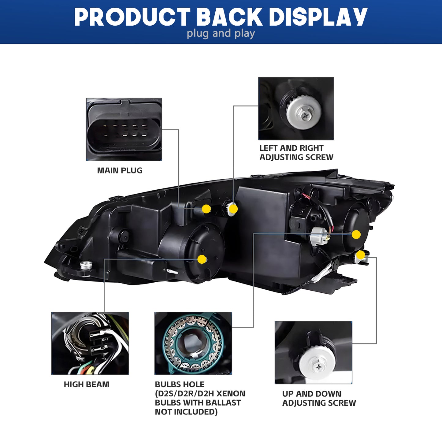 HCMOTION LED Headlights for 2013-2018 VW Golf MK7 | Sequential Signal & Startup Animation