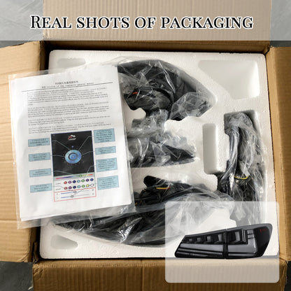 HCMOTION LED RGB Tail Lights for 2006-2012 Lexus IS250 IS350 ISF | Startup Animation & Sequential Signal Smoked
