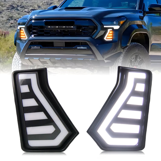 HCMOTION DOT-Approved LED DRL Assembly for 2024-2026 Toyota Tacoma | Startup Animation & Sequential Turn Signal Pair