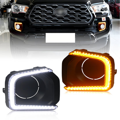 HCMOTION LED DRL Assembly for Toyota Tacoma 2016-2023 | Startup Animation & Sequential Turn Signal