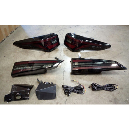 HCMOTION DOT-Approved LED Tail Lights for 2020-2022 Toyota Highlander | Sequential Signal & Startup Animation Pair
