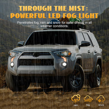 HCMOTION LED DRL for 2014-2023 Toyota 4Runner SR5 TRD Pro Sport | Startup Animation & Sequential Turn Signal