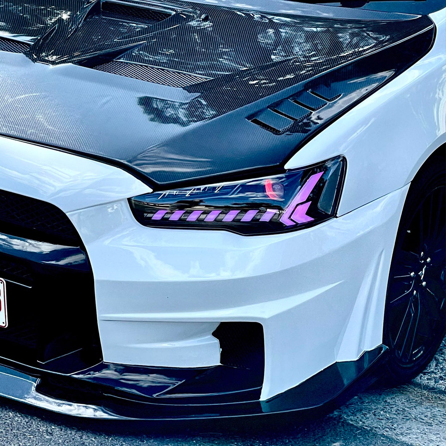 HCMOTION LED RGB Headlights for Mitsubishi Lancer 2008-2017 | Sequential Turn Signal & Startup Animation