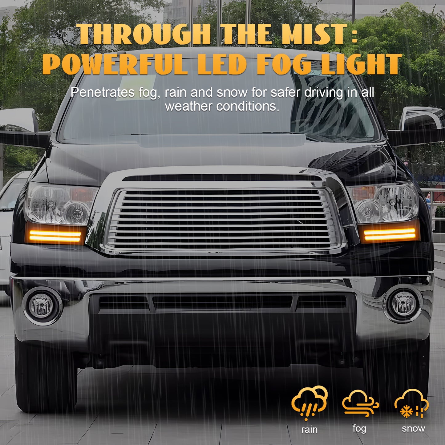 HCMOTION LED DRL Assembly for 2007-2013 Toyota Tundra & 2007-2017 Sequoia | Startup Animation & Sequential Turn Signal