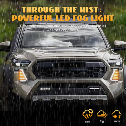 HCMOTION LED DRL Assembly for 2024-2026 Toyota Tacoma | Startup Animation & Sequential Turn Signal