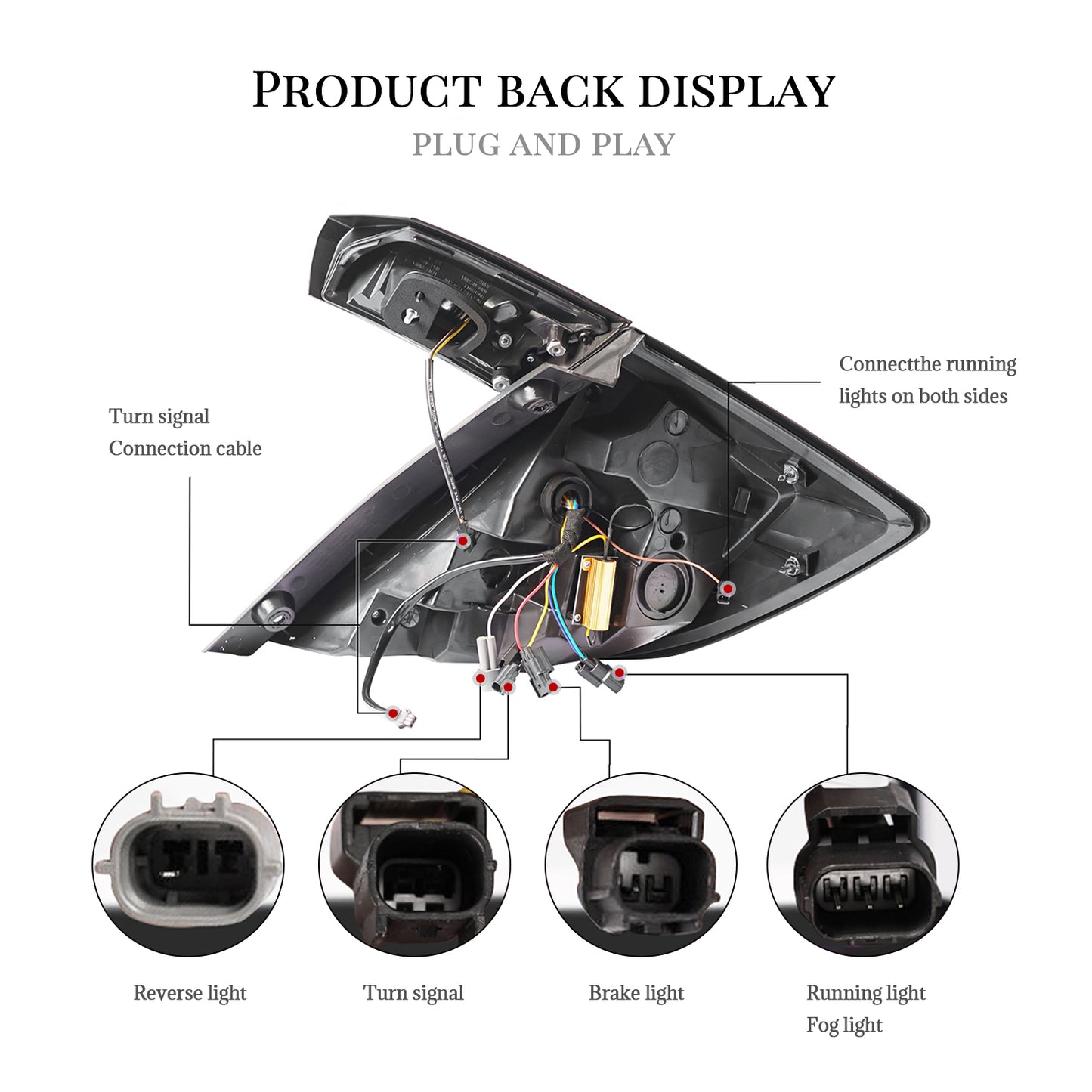 HCMOTION LED RGB Taillights for 2016-2021 Honda Civic Hatchback | Sequential Signal & Startup Animation Clear
