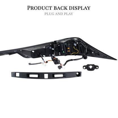 HCMOTION DOT-Approved LED Tail Lights for 2014-2020 Lexus IS 250/350/300h | Sequential Signal & Startup Animation Pair