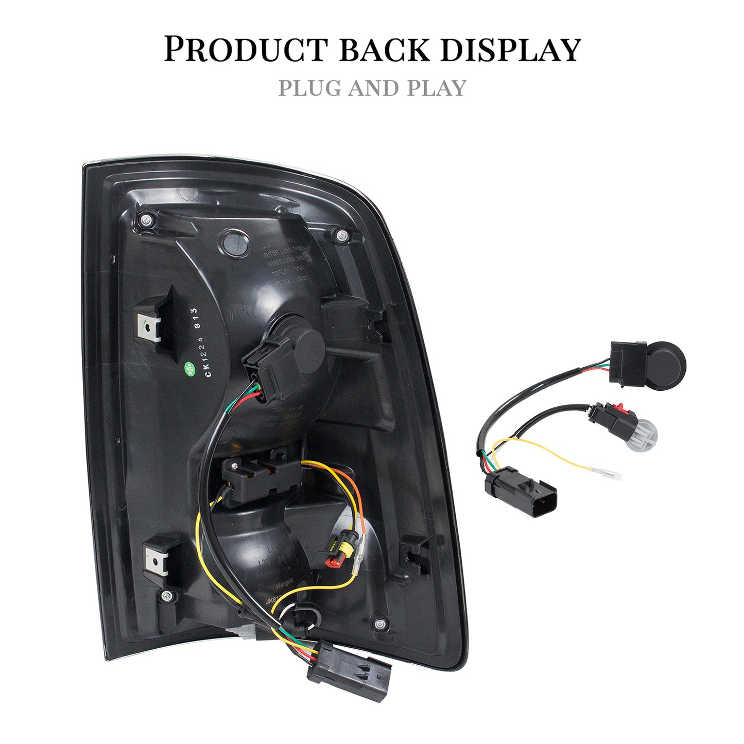 HCMOTION LED Tail Lights for Dodge RAM1500 2009-2018/RAM2500 2013-2018 |  Sequential & Start-up Animation Clear