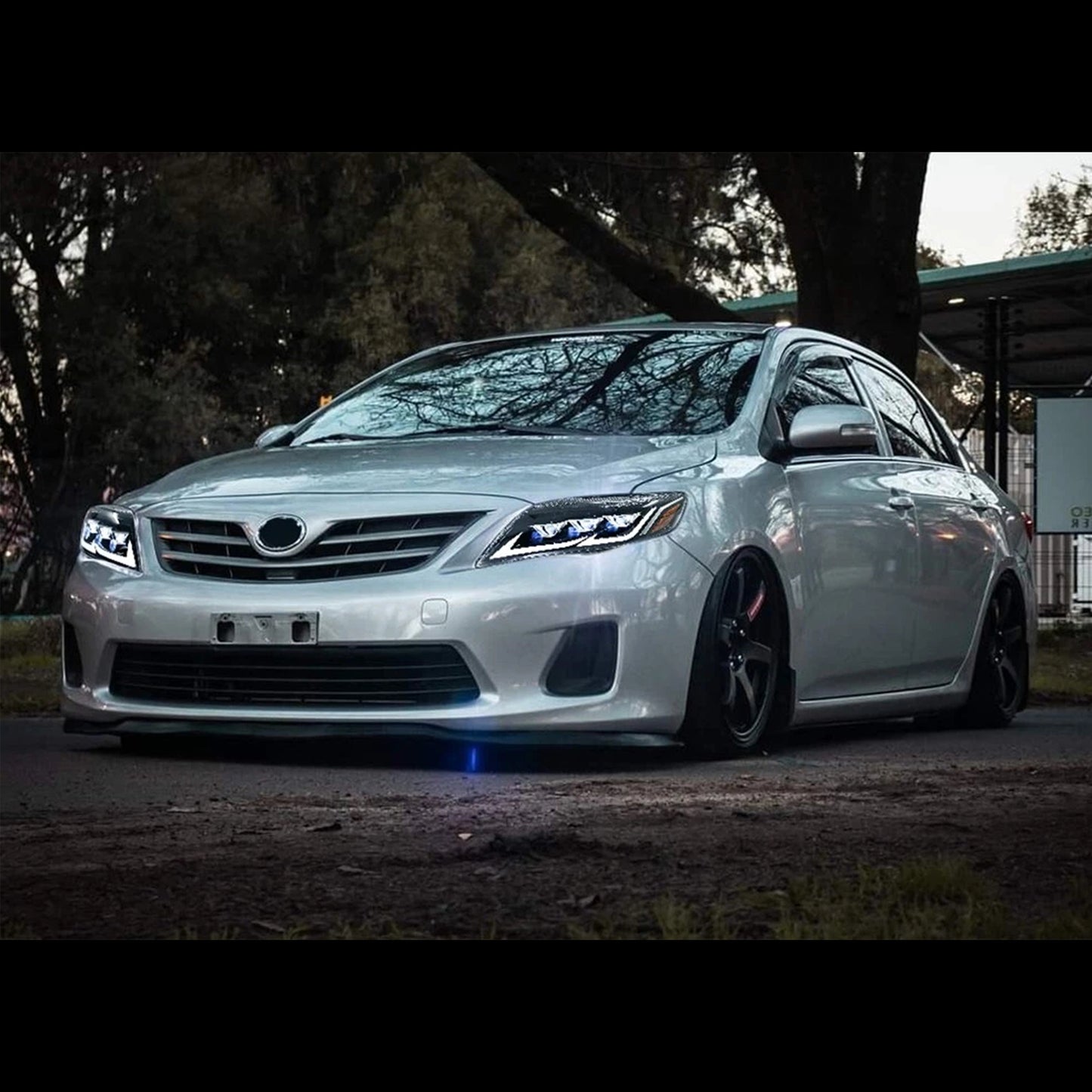 HCMOTION LED Headlight Assembly for 2010-2011 Toyota Camry XV40 | Sequential Signal & Startup Animation