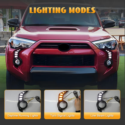 HCMOTION LED DRL for 2014-2023 Toyota 4Runner SR5 TRD Pro Sport | Startup Animation & Sequential Turn Signal