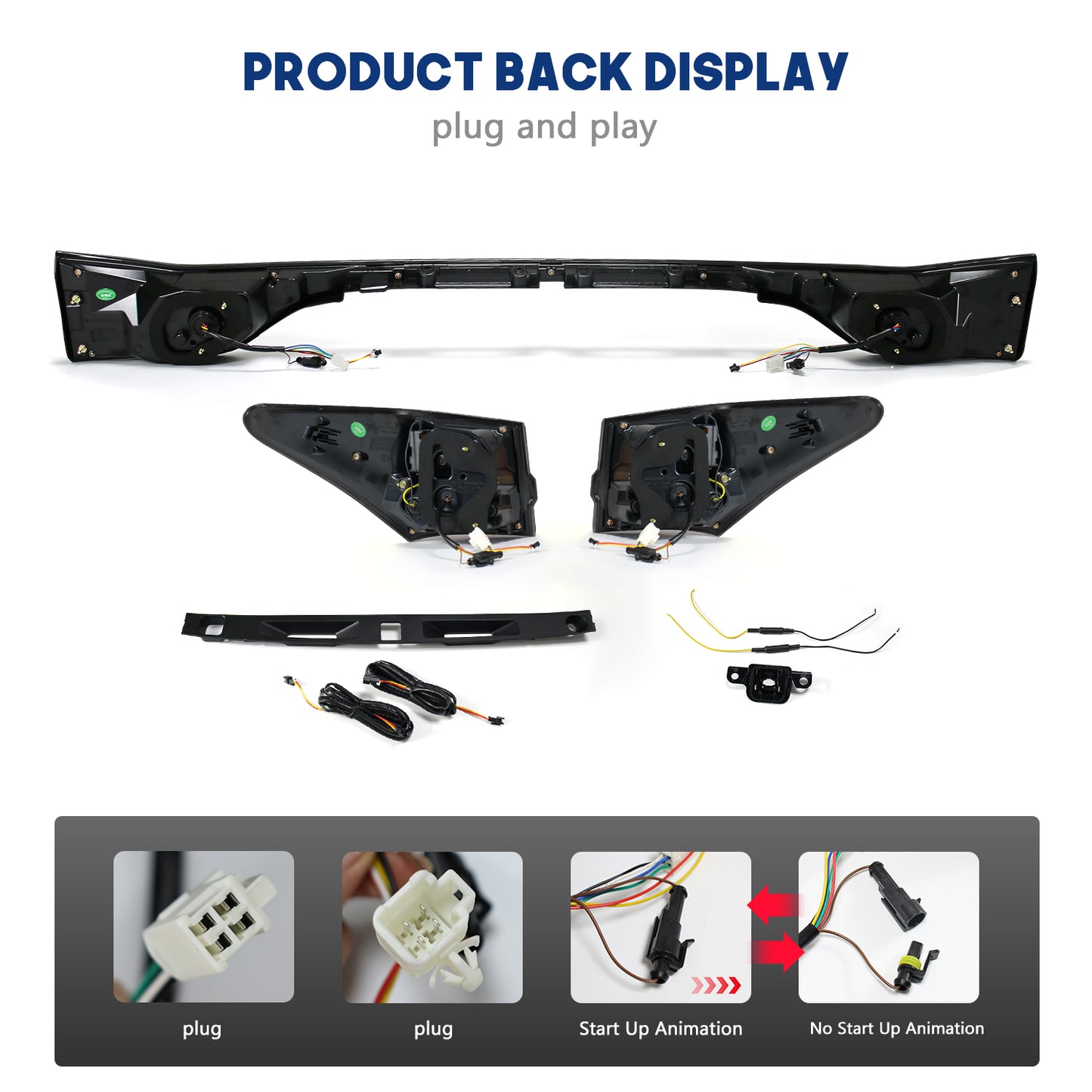 HCMOTION LED Taillights for 2012-2020 Lexus GS 250 300h 350 F 450h | Sequential Turn Signal & Startup Animation Smoked