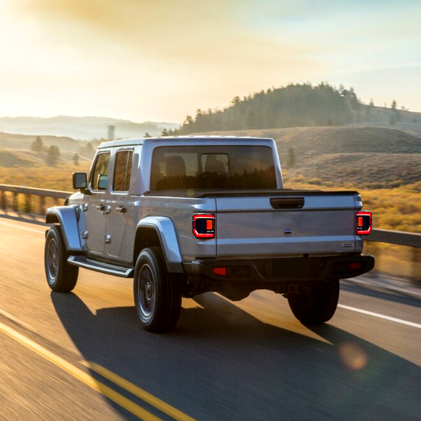 HCMOTION LED Tail Lights for 2020-2025 Jeep Gladiator (JT) | Sequential Turn Signal & Startup Animation