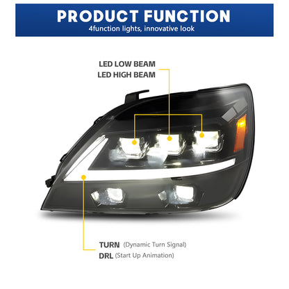 HCMOTION LED Headlights for 1998-2002 Lexus RX Series | Sequential Signal & Startup Animation