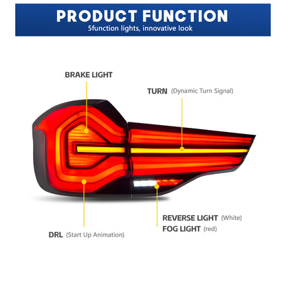 HCMOTION DOT-Approved LED Tail Lights for 2018-2021 BMW X3 G01 F97 | Startup Animation & Sequential Signal Pair