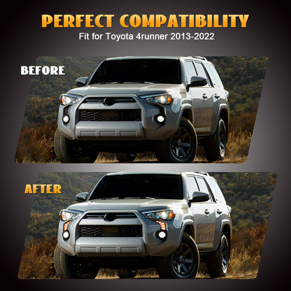 HCMOTION LED DRL for 2014-2023 Toyota 4Runner SR5 TRD Pro Sport | Startup Animation & Sequential Turn Signal