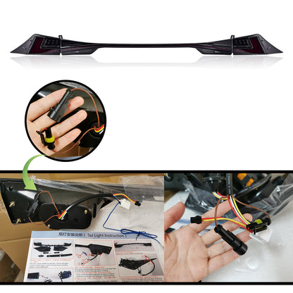 HCMOTION DOT-Approved LED Tail Lights for 2014-2020 Lexus IS250 IS350 IS300h | Startup Animation & Sequential Signal Pair Smoked