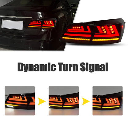 HCMOTION LED Taillights for 2006-2012 Lexus ES350 ES240 | Startup Animation & Sequential Signal Smoked