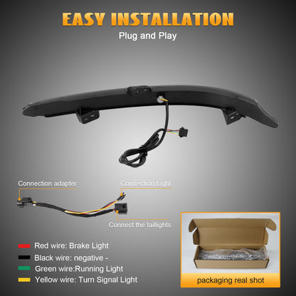 HCMOTION Smoked LED Bumper Reflector Lights for 2018-2022 Honda Accord 10th Gen | Sequential Turn Signal
