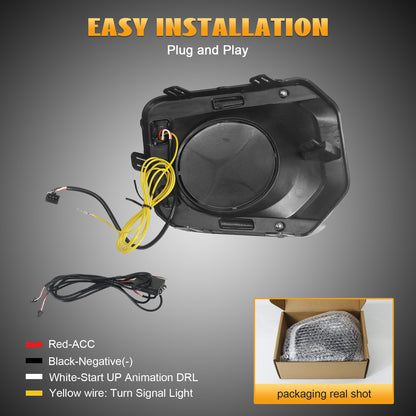 HCMOTION LED DRL Assembly for Toyota Tacoma 2016-2023 | Startup Animation & Sequential Turn Signal