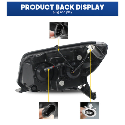HCMOTION DOT-Approved LED Headlights for 2003-2009 Toyota 4Runner 4th Gen | Sequential Signal & Startup Animation Pair