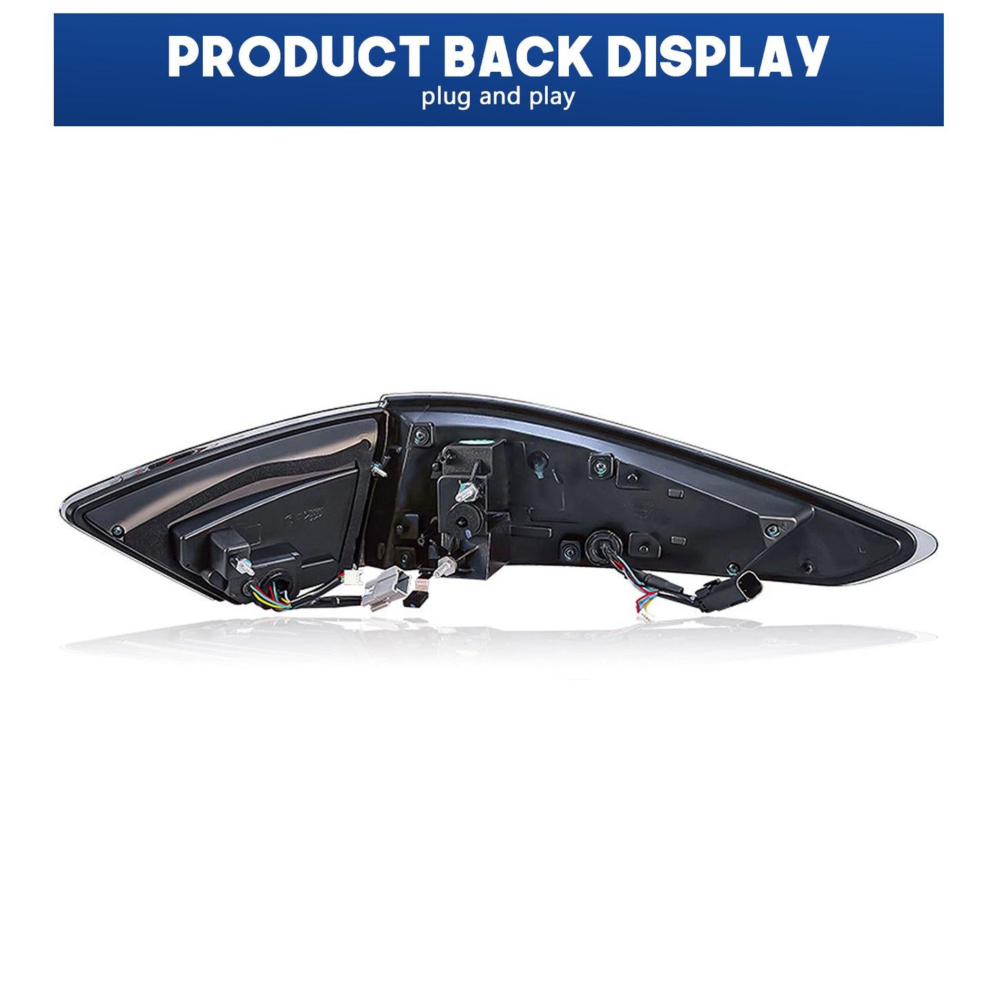HCMOTION LED Taillights for 2013-2016 Ford Fusion Mondeo | Sequential Turn Signal & Startup Animation Smoked