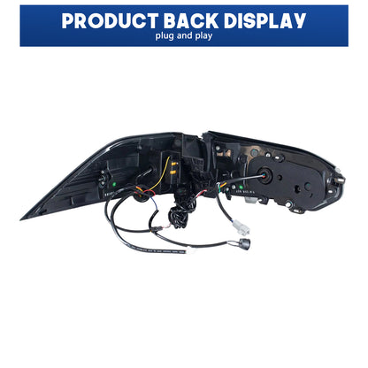 HCMOTION DOT-Approved LED Tail Lights for 2019-2024 Toyota RAV4 XA50 | Sequential Signal & Startup Animation Pair