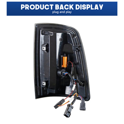 HCMOTION LED Tail Lights for Dodge RAM1500 2009-2018/RAM2500 2013-2018 | Sequential Turn Signal & Startup Animation Smoked