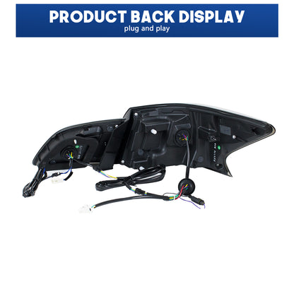 HCMOTION LED Taillights for 2012-2019 Nissan Sentra B17 | Sequential Signal & Startup Animation