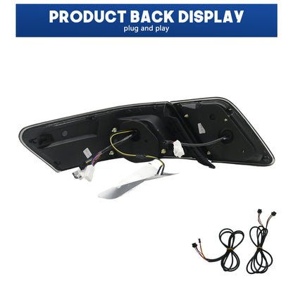 HCMOTION LED Taillights for 2007-2011 Toyota Camry XV40 Aurion | Sequential Turn Signal & Start-up Animation Smoked Type A