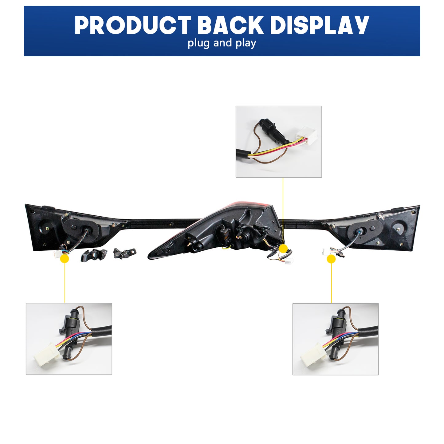 HCMOTION LED Taillights for 2016-2022 Lexus RX 350 L RX 450h F | Sequential Turn Signal & Startup Animation Red
