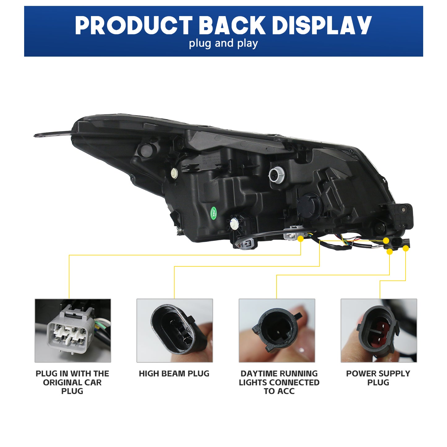 HCMOTION LED Headlight Assembly for 2013-2018 Subaru Forester (SJ) | Sequential Signal & Startup Animation