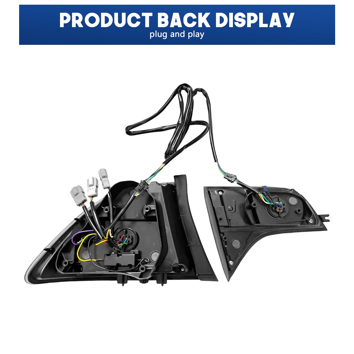 HCMOTION LED Taillights for Honda Civic 8th Gen 2006-2011 Sedan | Sequential Turn Signal & Startup Animation Smoked A