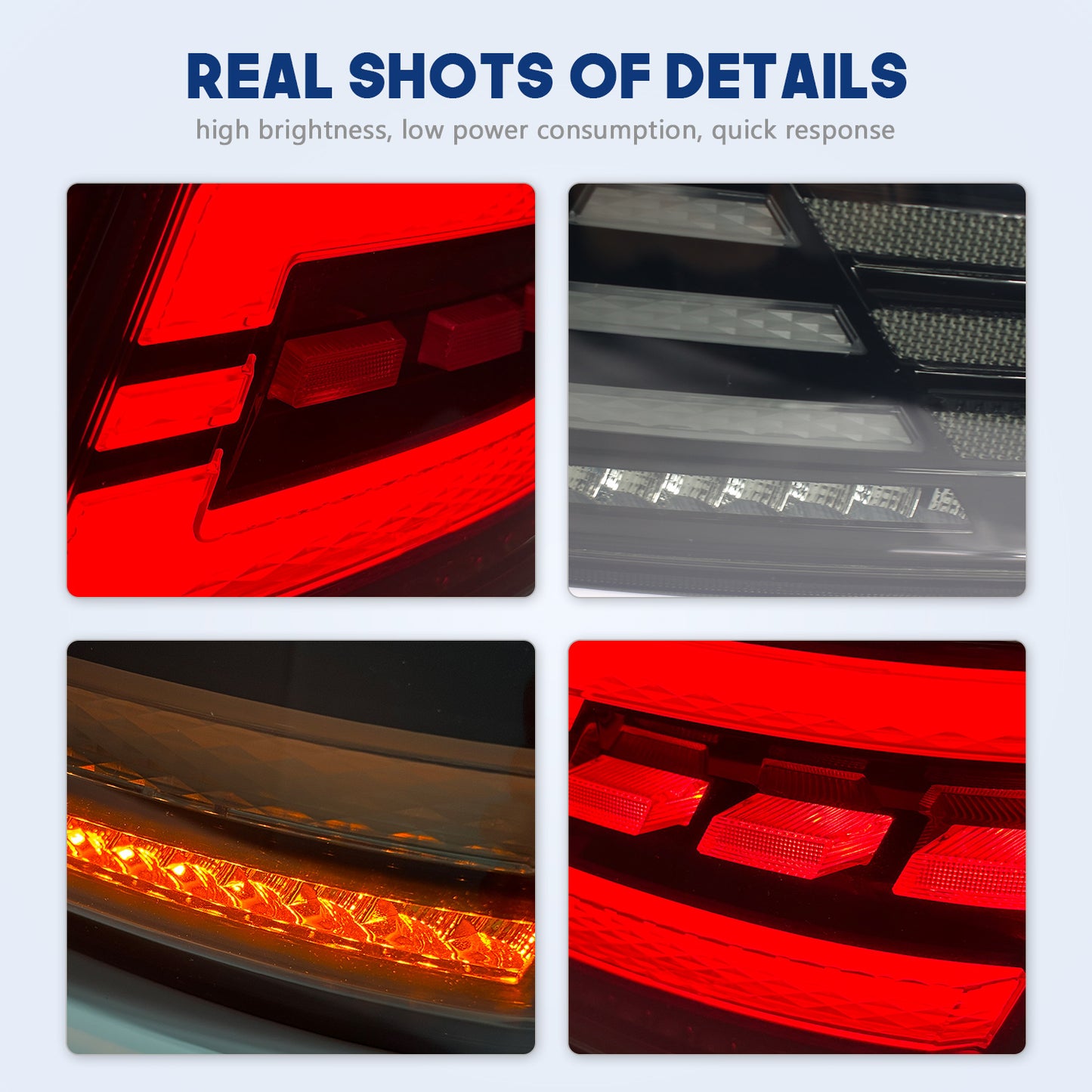 HCMOTION LED Taillights for 2007-2011 Toyota Camry XV40 Aurion | Sequential Turn Signal & Start-up Animation Smoked Type C