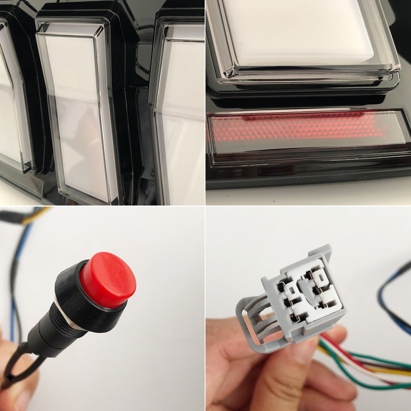 HCMOTION LED Taillights for 2005-2009 Ford Mustang | Startup Animation & Sequential Signal Clear