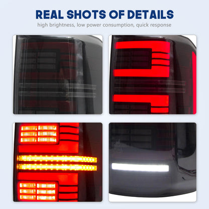 HCMOTION LED Taillights for 2022-2025 Ford Maverick | Sequential Signal & Startup Animation Smoked