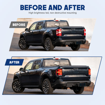 HCMOTION LED Taillights for 2022-2025 Ford Maverick | Sequential Signal & Startup Animation Smoked