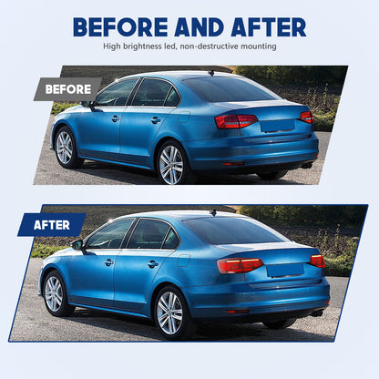 HCMOTION LED Taillights for 2015-2018 VW Jetta MK6 | Sequential Turn Signal & Start-up Animation Red