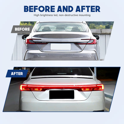 HCMOTION LED Color Changing Taillights for Toyota Camry 2025 | Sequential Turn Signal & Startup Animation Smoked