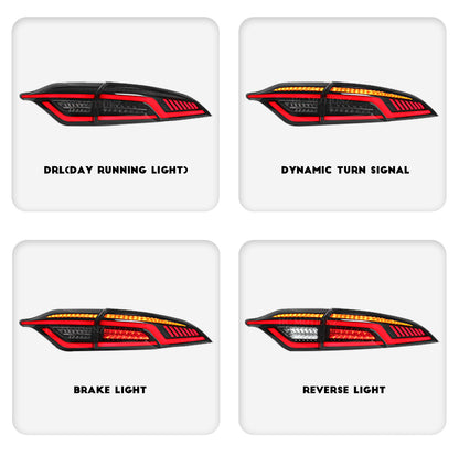 HCMOTION LED Tail Lights for 2020-2024 Toyota Corolla | Sequential Turn Light & Startup Animation