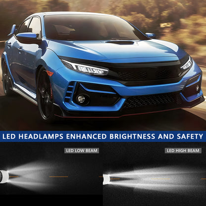 HCMOTION LED Headlights for 2016-2021 Honda Civic 10th Gen | Sequential Turn Light & Startup Animation