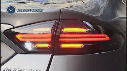 HCMOTION LED Taillights for 2013-2016 Ford Fusion Mondeo | Sequential Turn Signal & Startup Animation Smoked