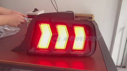 HCMOTION LED Taillights for 2005-2009 Ford Mustang | Startup Animation & Sequential Signal Clear