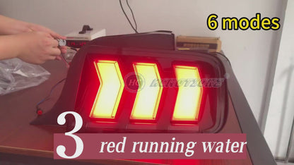 HCMOTION LED Taillights for 2005-2009 Ford Mustang | Startup Animation & Sequential Signal Clear
