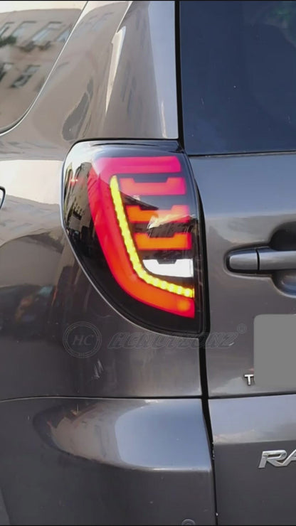 HCMOTION LED Taillights for Toyota Rav4 3th GEN 2006-2012 | Sequential Turn Signal & Startup Animation Smoked