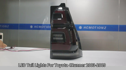 HCMOTION LED Taillights for Toyota 4Runner 4th GEN 2003-2009 | Sequential Turn Signal & Startup Animation Smoked