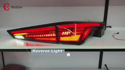 HCMOTION DOT-Approved LED Tail Lights for 2020-2022 Toyota Highlander | Sequential Signal & Startup Animation Pair